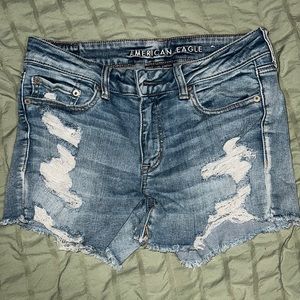 American Eagle Distressed Nxt Level Stretch Shorts